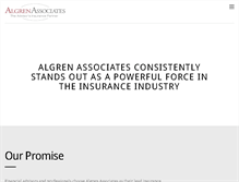 Tablet Screenshot of algren.com